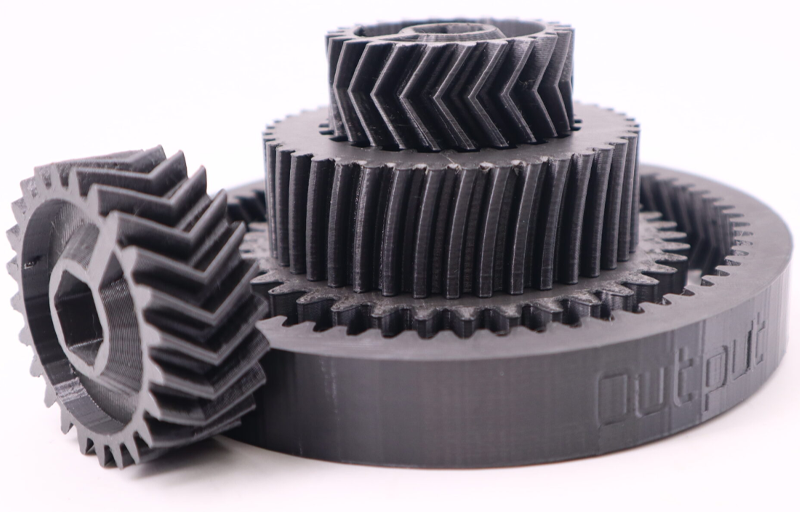 Peças impressas em 3D com o filamento WearX™ PA6